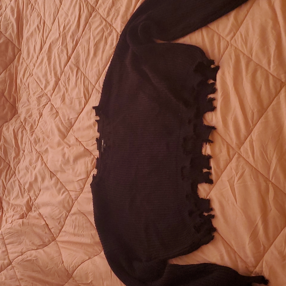 Plus size crop sweater